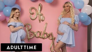 Hot schwanger Freundinnen drei: Rylee Blake und Aubrey Kate sind ein untreuer Mann!