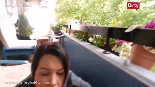 Lara Bergmanns heißer Ballett-Blowjob gefickt mit einem großen Schwanz
