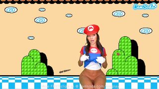Sisi Rose's big-ass cosplayje super mario Maker mit pussy squirt watch