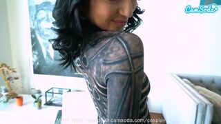 Hot Cosplay Masturbation auf der Webcam