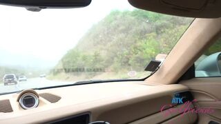Strand date Nicole Luva mit teen mädchen und heiß auto blowjob pov