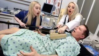Sexy Arzt und Assistent Haley Spades und Missa Mars werden kostenlos von dem hornlebenden Patienten verwendet - freeuse milf