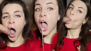 Neujahrswunsch - harter blowjob