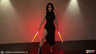 Sith Mädchen in Fersen heimlich fickt die Jedi naboon