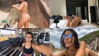 Eines Tages mit mir: nackter Strand, Fitnessraum und heiße Arbeit