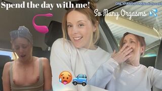 Orgasm vlog day - kommen Sie mit mir für einen ganzen Tag des gewöhnlichen üppigen Spaßes, mit Momenten hinter ihm und viel Quirting!