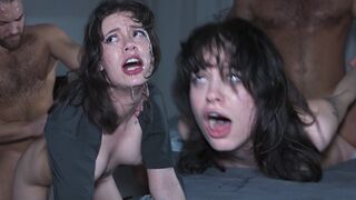 Extreme Injektion Orgasmen - Mia Stones erster harter Fick begann eine riesige spritzige Flut