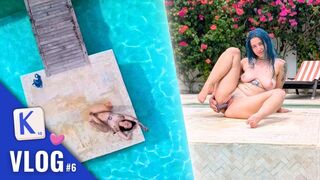 Sie müssen nur das xl Spiel am Pool genießen - Französisch hairy vlog
