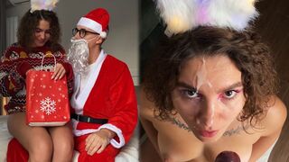 Bestes Neujahrsgeschenk: Sex mit Weihnachtsmann und magischem Gesicht