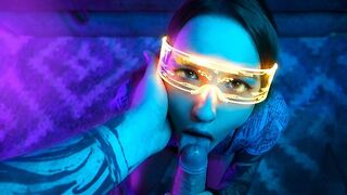 Cyberpunk saugt Abenteuer mit ein wenig Muschi Küken