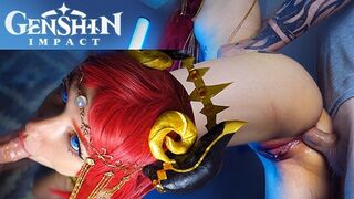 Orientalische Tänzerin nilou Arsch hart ficken sie Schwanz - genshin impact game