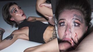Throated - fast konnte nicht mit der Jungfrau Muschi umgehen