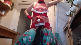Weihnachten Eve auf der Firmenparty, ich leckte die Schneeflocke Muschi