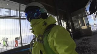 Öffentlicher Blowjob auf dem Skilift in 4k
