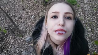 Unfall-Blowjob auf dem massiven öffentlichen Eigentum meines Stiefbruders
