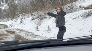 Argentinien ist eine Dame, die einen Fremden auf der Straße fickt