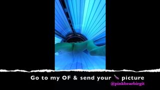Hot lady im solarium masturbieren und genießen die studio-Tag