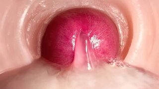 Nahaufnahme-Kamera in Pussy: sie kommt zweimal in Pussy! Best creampie 4k, moaning girl!