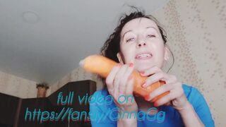 Ich bin lustig und ich fick Gemüse, aber Schwule ist alles - heiße Ginna