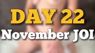 Erster Novembertag: Lecherous Masturbation mit einer heißen Meile