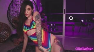 Gia _ Bäcker heiß tanz und wild masturbation auf webcam