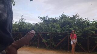 Riskantes Ficken in der Öffentlichkeit und eine Frau hat mich erwischt!