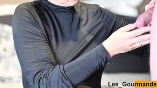 Hot milf in schwarz ist lutschen dick und sie kommen zu seinem Gesicht