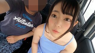 Große Augen und kleiner Körper! 147 cm osaka mini mädchen sucks und beats schwanz während treiben