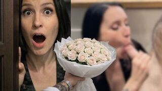 Am 14. Februar gab mir ein Fan ein Blumenstrauß, ich musste es saugen, um mich in Ruhe zu lassen!