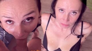 Mein Freund bat mich, seine Frau zu lehren, wie man lutscht - er folgte jedem Schritt und kam zu meinem Gesicht