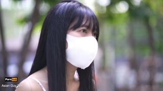 Asiatisch teen gebunden nach oben und gefickt