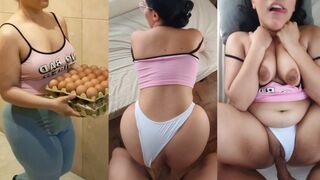 Der Nachbar liebt es, das ganze Ei am Morgen zu essen
