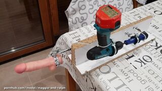Billige Haus ficken Maschine aus Garage gebaut