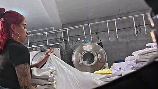 Ich bin heiß bei der Arbeit