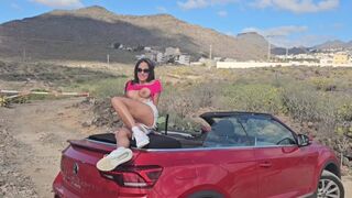 Hot big-breasted Mädchen hart gefickt in meinem Cabrio
