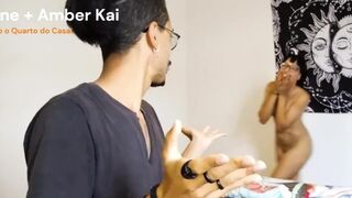 Ich ging hinein, um das Zimmer zu zeigen, und er kam, als ich kam ft. amber kai (Teil 1)