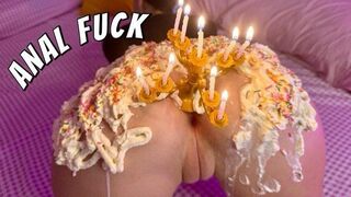 Vrog 7: Alles Gute zum Geburtstag! Creamy arsch mit kuchen hart hunding anal fick