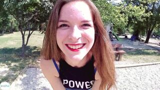 Hot Walk 35 Grad in der Region mit Alice, erfrischend am Ende des Videos