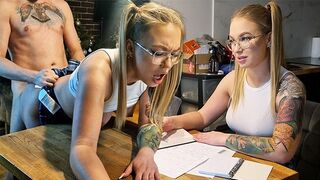 Teen natalie wayne gibt ihr Lehrer mehr als $50 mit ihrer Muschi