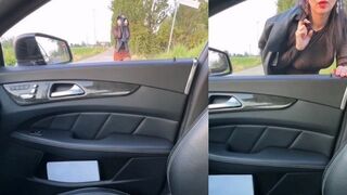 Ich habe die große schwarzhaarige Hure von der Straße abgeholt und sie unter die Brücke gefickt