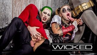 Wicked: Harley Quinns wildes Abenteuer mit Joker und Batman in einem heißen Dreier