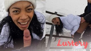 Sofi Vega Schneefick im Schnee - heiß Latin sex
