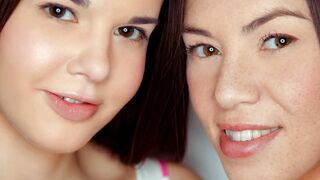 Baby Juwel und Tiffany Puppe heiße lesbische Spiel mit Hitachi Objekt