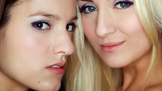 Faraway so nah - Cayla Lions und Silvie Lucas heiße lesbische Umarmungen